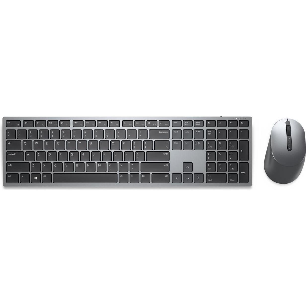 Dell Km7321W Keyboard Mouse (Eng. Int., Kabellos), Tastatur, Schwarz