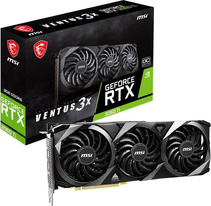Produktbild MSI GeForce RTX 3060 Ti VENTUS 3X OC LHR (8 GB)
