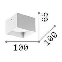 Thumbnail - Ideal lux, Wandleuchte + Deckenleuchte, SPIKE GX53 Deckenleuchte dimmbar Chrom warmweiss 328799 (910 lm, GX53)