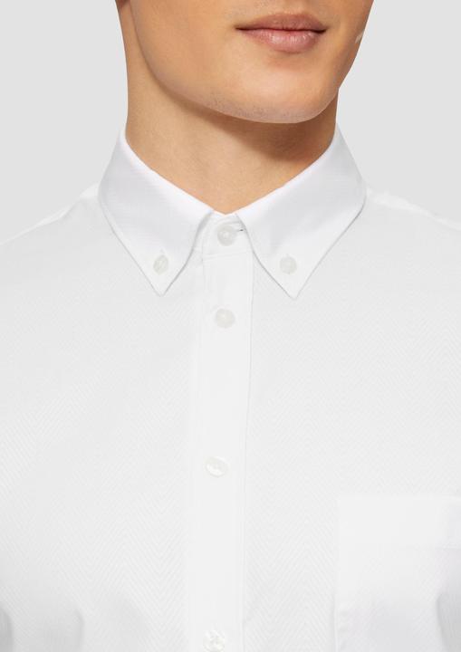Immagine prodotto s.Oliver Hemd Tailored Fit: Elastisches Baumwollhemd mit Strukturmuster (40)