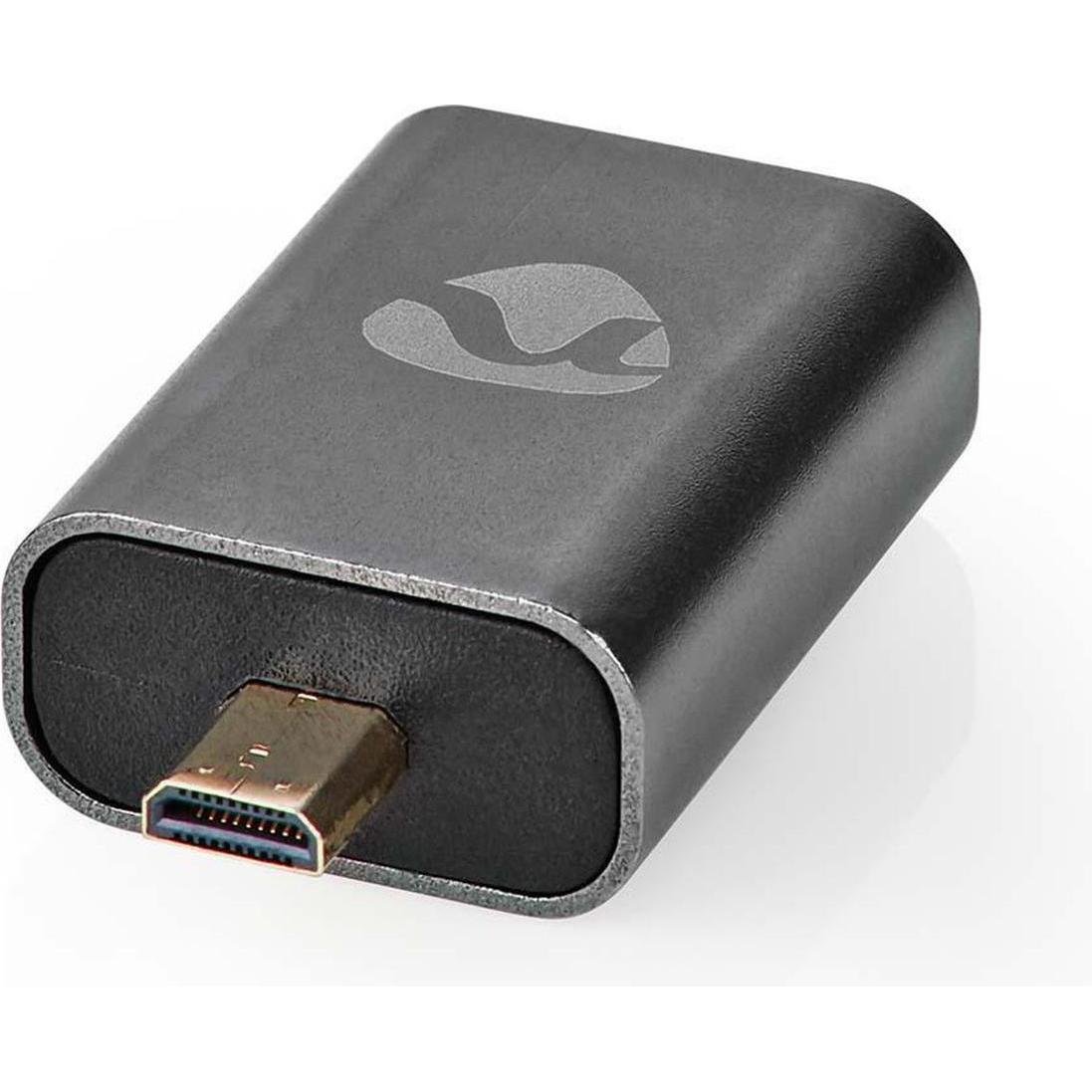 Nedis HDMIT Adapter HDMIT Male / HDMIT Micro Connector HDMIT Female / HDMIT Output Gold Plated Strai (HDMI) (CVTB34907GY)