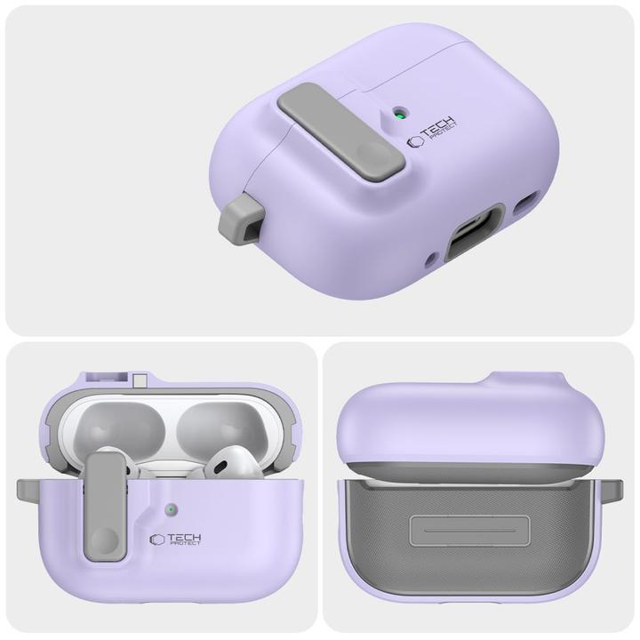 Produktbild Tech-Protect SLIM HOOK Apple AIRPODS PRO 1 / 2 LAVENDER (Kopfhörer Tasche)