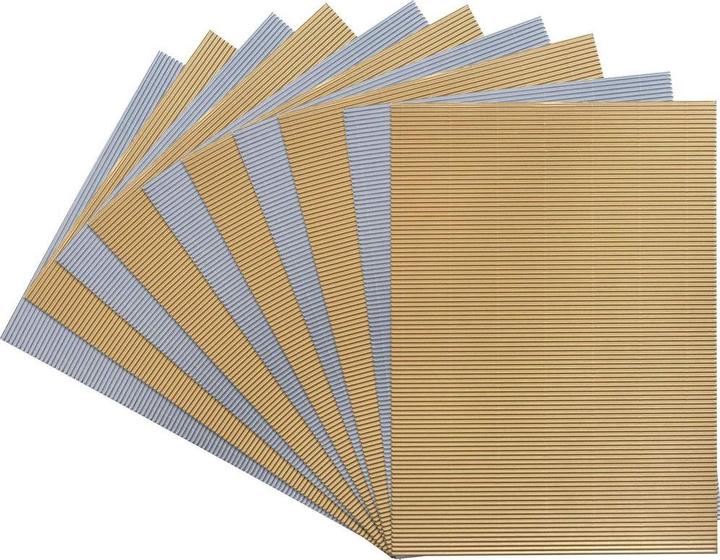Actual product image Folia Corrugated board gold/silver (10x)