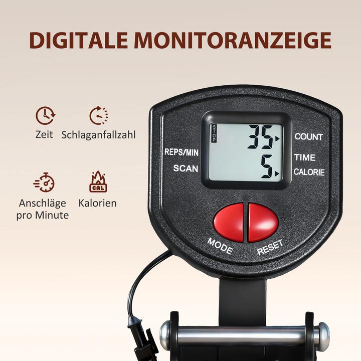 Produktbild SportNow Rudergerät Stahl, ABS Schwarz