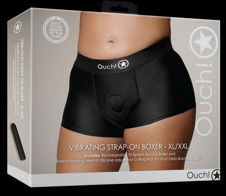 Productafbeelding Ouch! Vibrerende Strap-on Boxer - XL/XXL