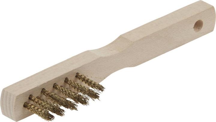 Produktbild wolfcraft 1 Messingdr.-Handbürste, Holzausf. 200mm