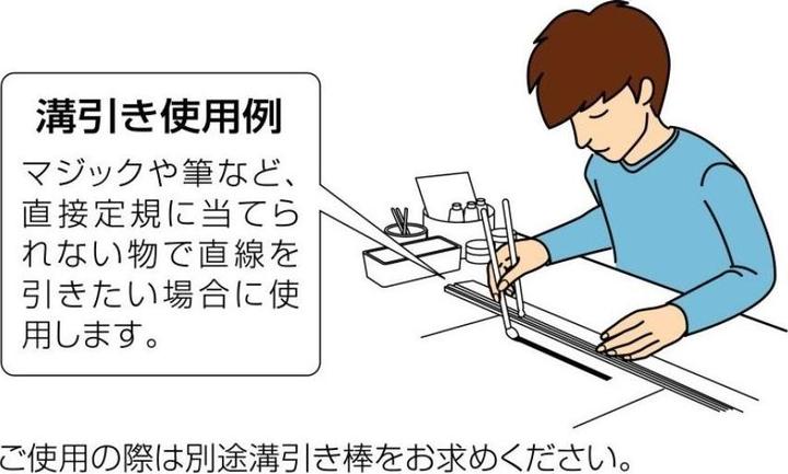 Produktbild NT Cutter Schneidelineal aus Aluminium, 30 cm, pink (30 cm, Aluminium)