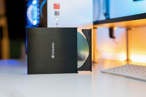 Actual product image Verbatim Slimline (Blu-ray burner, Blu-ray drive, CD burner, CD drive, DVD writer, DVD drive)