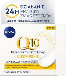 Actual product image NIVEA Q10 Power Moisturizing Anti-Wrinkle Face Cream SPF 15 50ml (50 ml, Day cream, SPF 15)