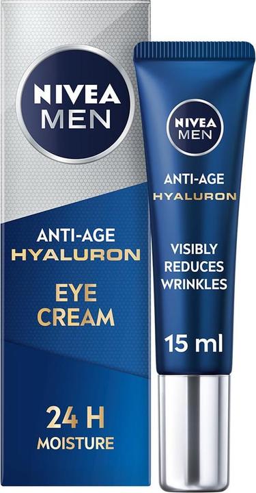 Actual product image NIVEA MEN Men Anti-Age Hyaluron Anti-Wrinkle Eye Cream 15ml (Eye Care Cream, Day, 15 ml)