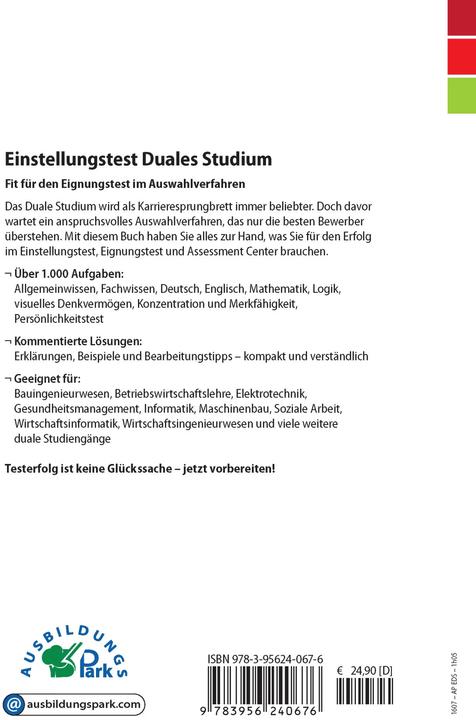 Einstellungstest Duales Studium (Deutsch, Marcus Mery, Kurt Guth, 2022)