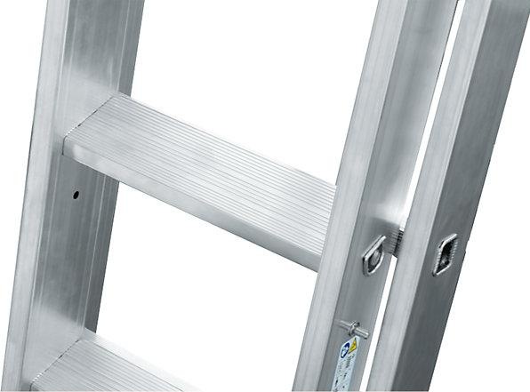 Immagine prodotto Krause Scala scorrevole professionale STABILO + S, combinazione gradini / pioli, 2 x 9 (Scala singola, 270 cm)