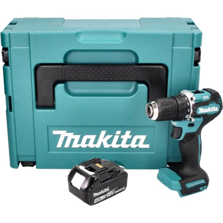 Thumbnail - Makita, Bohrmaschine + Akkuschrauber, DDF 487 M1J Akku Bohrschrauber 18 V 40 Nm Brushless + 1x Akku 4,0 Ah + Makpac - oh...