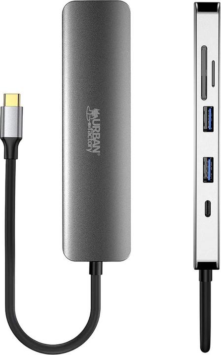 Produktbild Urban Factory Hubee 6in1 USB-C Hub (USB-C, 6 Ports)