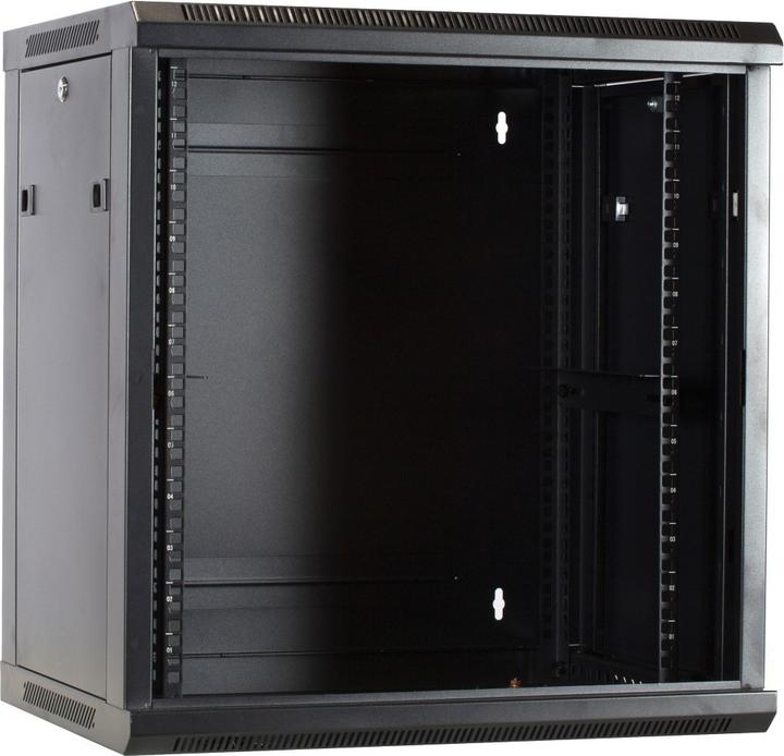 Immagine prodotto Dsit 12 Armadio per server U, montato a parete, con porta in vetro (LxPxH) 600 x 450 x 634 mm (12 HE, Rack da 19 pollici)
