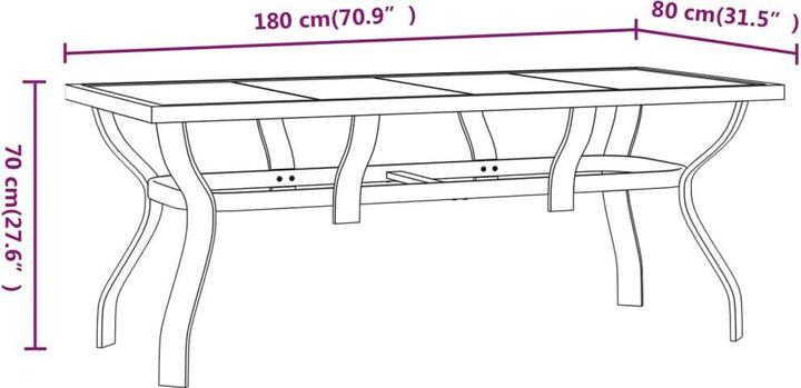 Produktbild vidaXL Garten Essgruppe