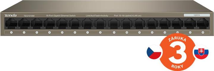 Actual product image Tenda Switch TEG1016M 16-port 10/100/1000 (16 ports)