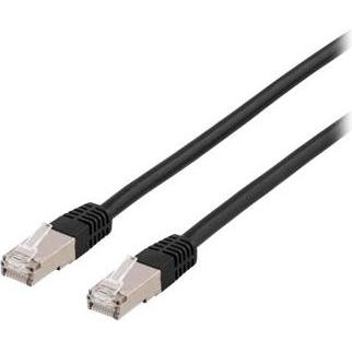 Deltaco patchkabel - 1 m - sort (CAT6a, 1 m), Netzwerkkabel