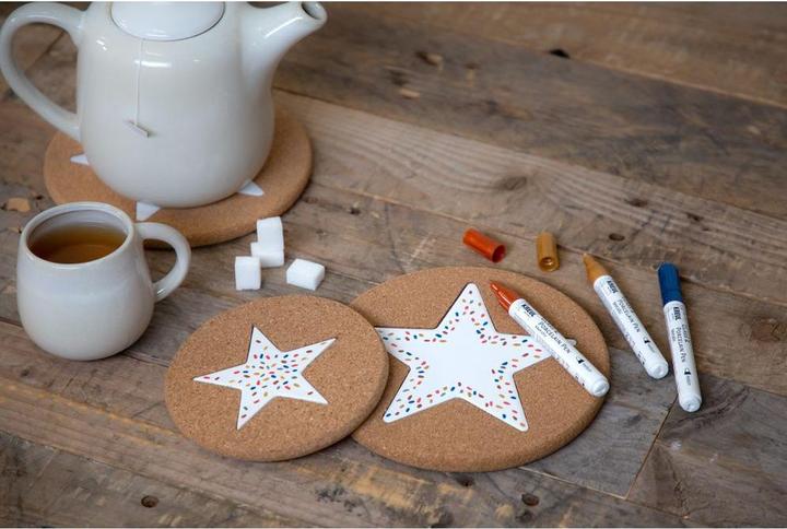 Actual product image I Am Creative Cork Coaster (1x, Pan coaster)