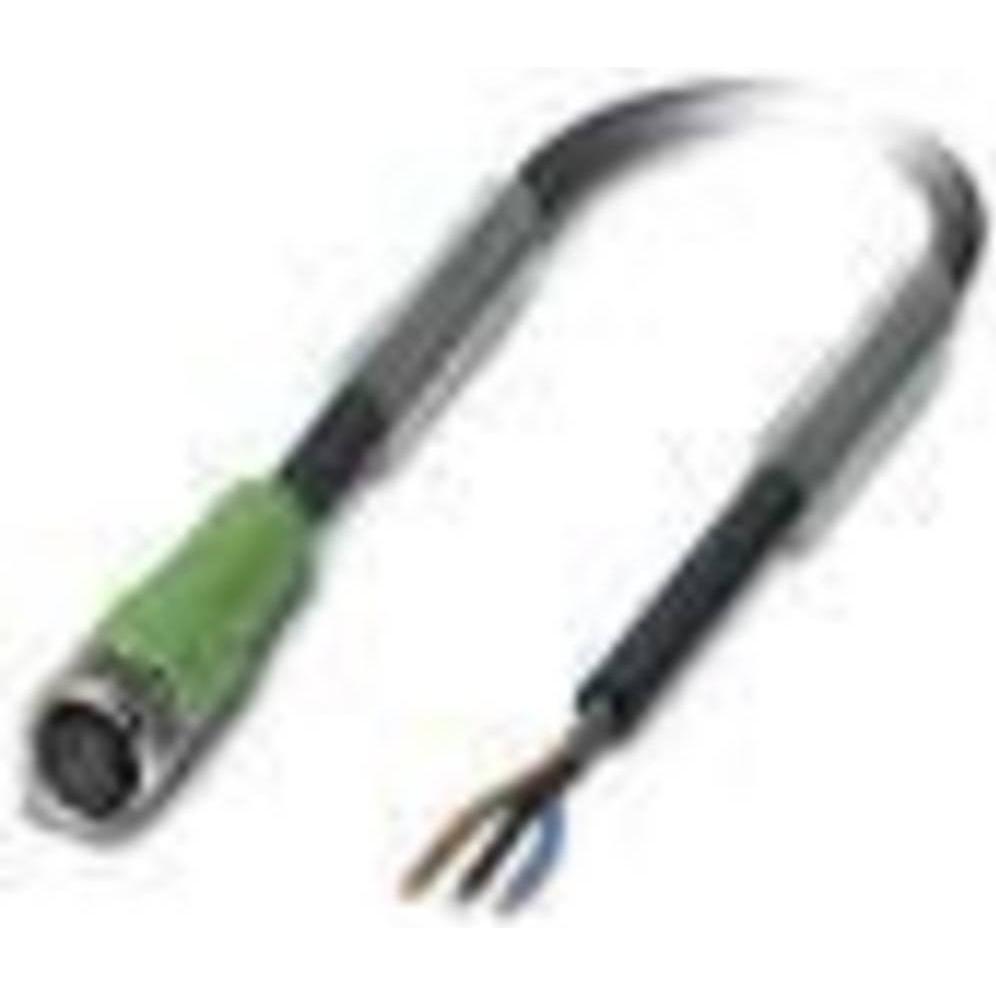 Phoenix Contact 1415871 Sensor-/Aktor-Anschlussleitung 3 m Polzahl: 3 1 St., Elektronikkabel + Stecker, Schwarz