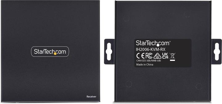 Image du produit StarTech .com IH2006-KVM-RX, Destinataire, Avec fil, 3840 x 2160 pixels, 60 Hz, Noir, Métal