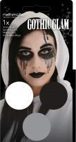 Actual product image Riethmüller aqua set Gothic (3 x face paint 3.5 g / 1 brush
