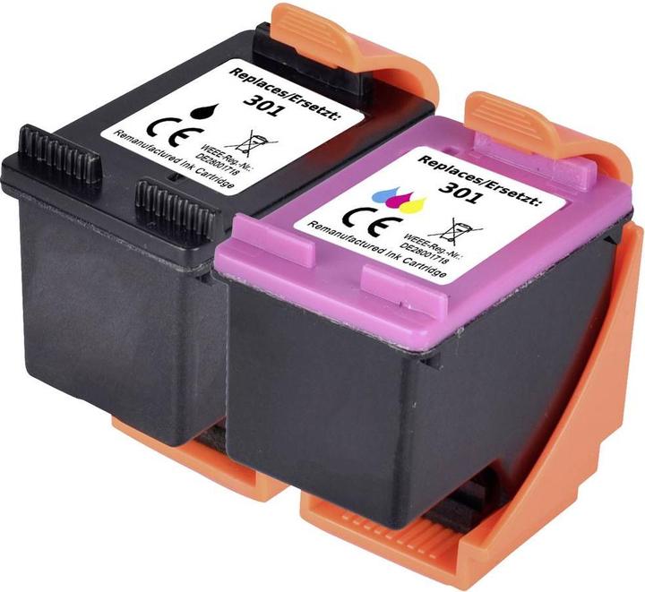 Produktbild Renkforce Tinte Kombi-Pack ersetzt HP 301 (N9J72AE) Kompatibel Schwarz, Cyan, M (M, C, Y, BK)