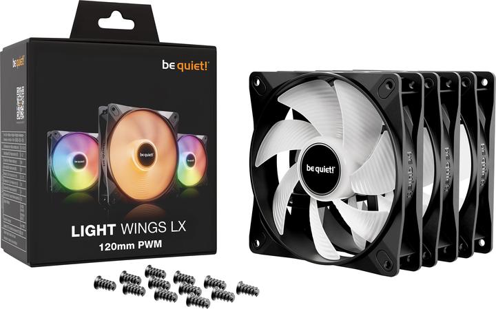 Produktbild be quiet! LIGHT WINGS LX 120mm PWM Triple-Pack (120 mm, 3 x)