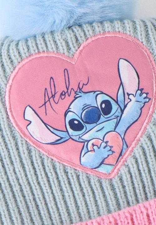 Immagine prodotto Stitch Mütze, Schal Und Handschuhe Hellblau 3 Stücke