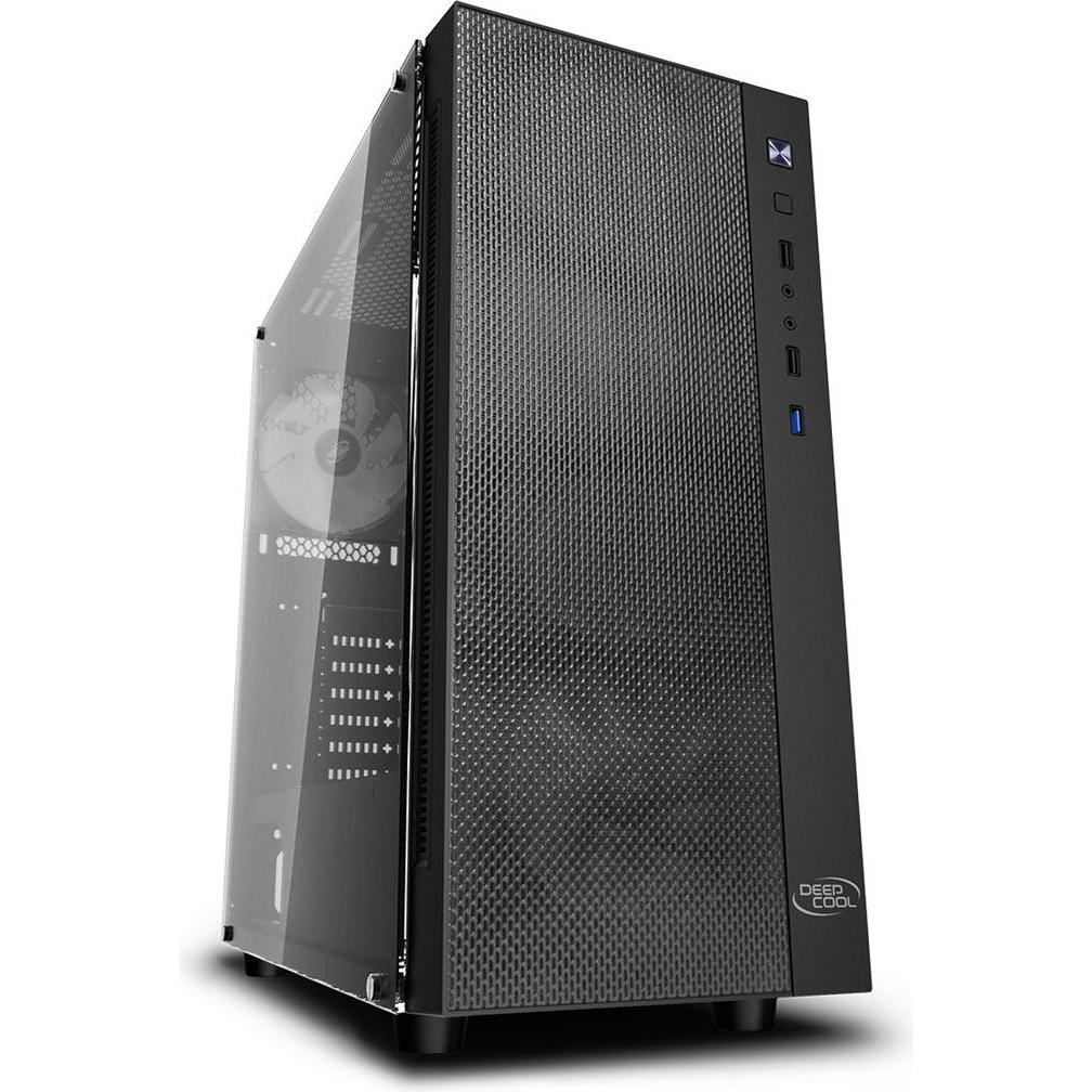 Deepcool Matrexx 55 Mesh (ATX, mATX, Mini-ITX, E-ATX), PC Gehäuse, Schwarz