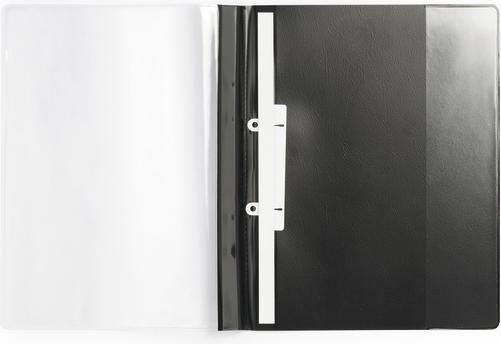 Produktbild Durable Schnellhefter DURAPLUS de Luxe, DIN A4, schwarz aus extra starker Folie, transparenter Vorderdeckel (A4, 25x)