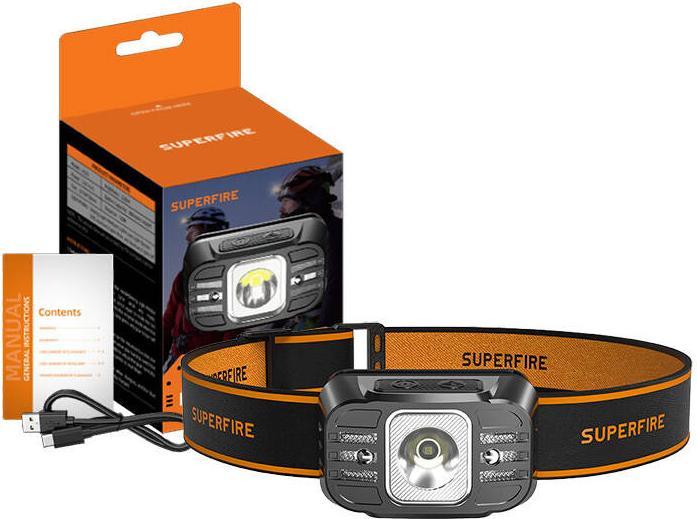 Produktbild Superfire Headlamp HL75-X, 220lm, USB (220 lm)