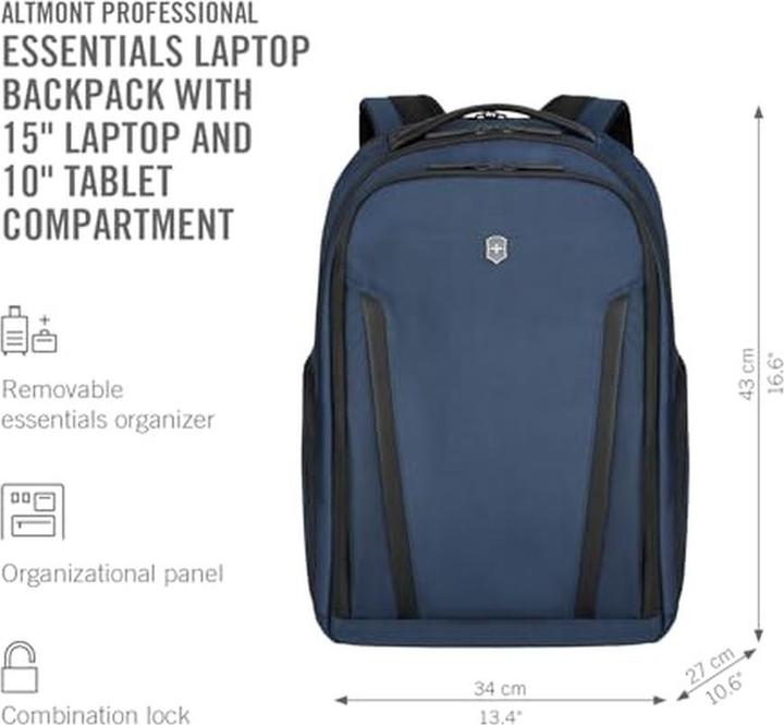 Actual product image Victorinox Altmont Professional, Essential Laptop Backpack, Navy Blue (24 l)