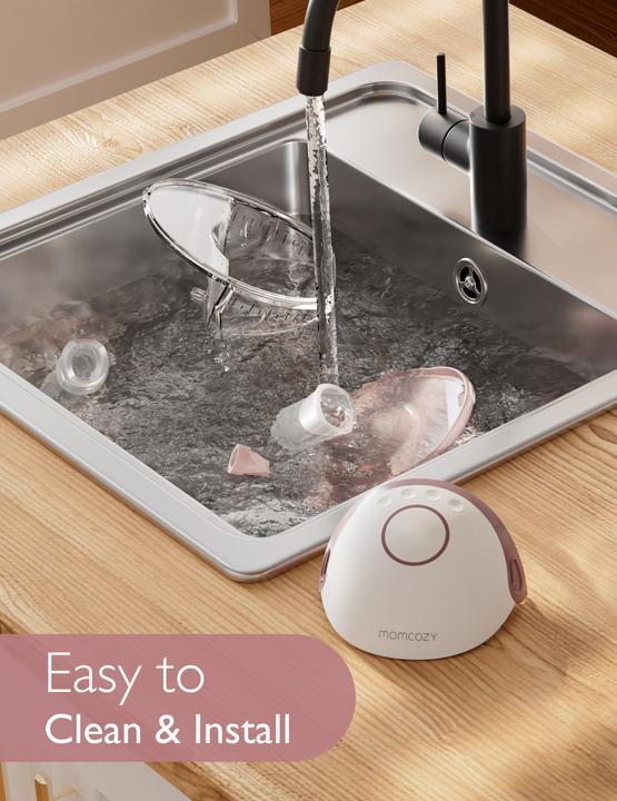 Actual product image Momcozy M6 Hands-free Breast Pump Red Double Packs