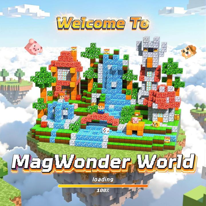 Image du produit Pourbibi Magnetisches Baustein-Set