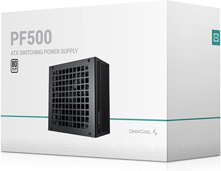 Actual product image Deepcool Power Supply PF500 (80+ White), 500 W (500 W)