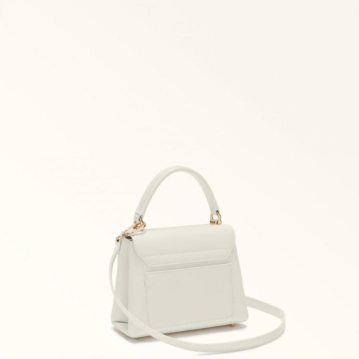 Actual product image Furla 1927 mini top handle in leather color cream