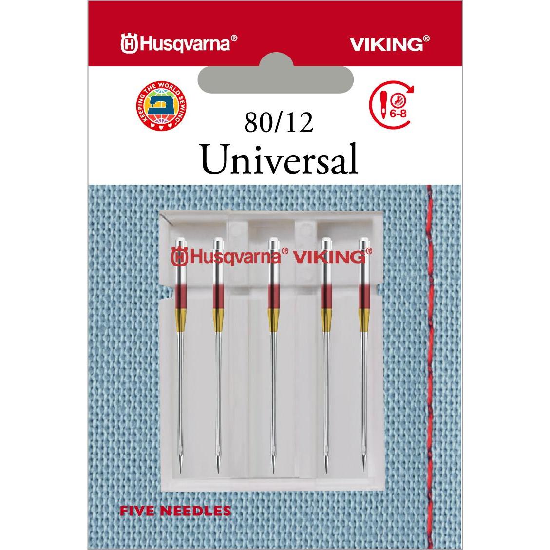 Husqvarna Universalnadeln 5 Stück in Stärke 80, Aghi + Ferri