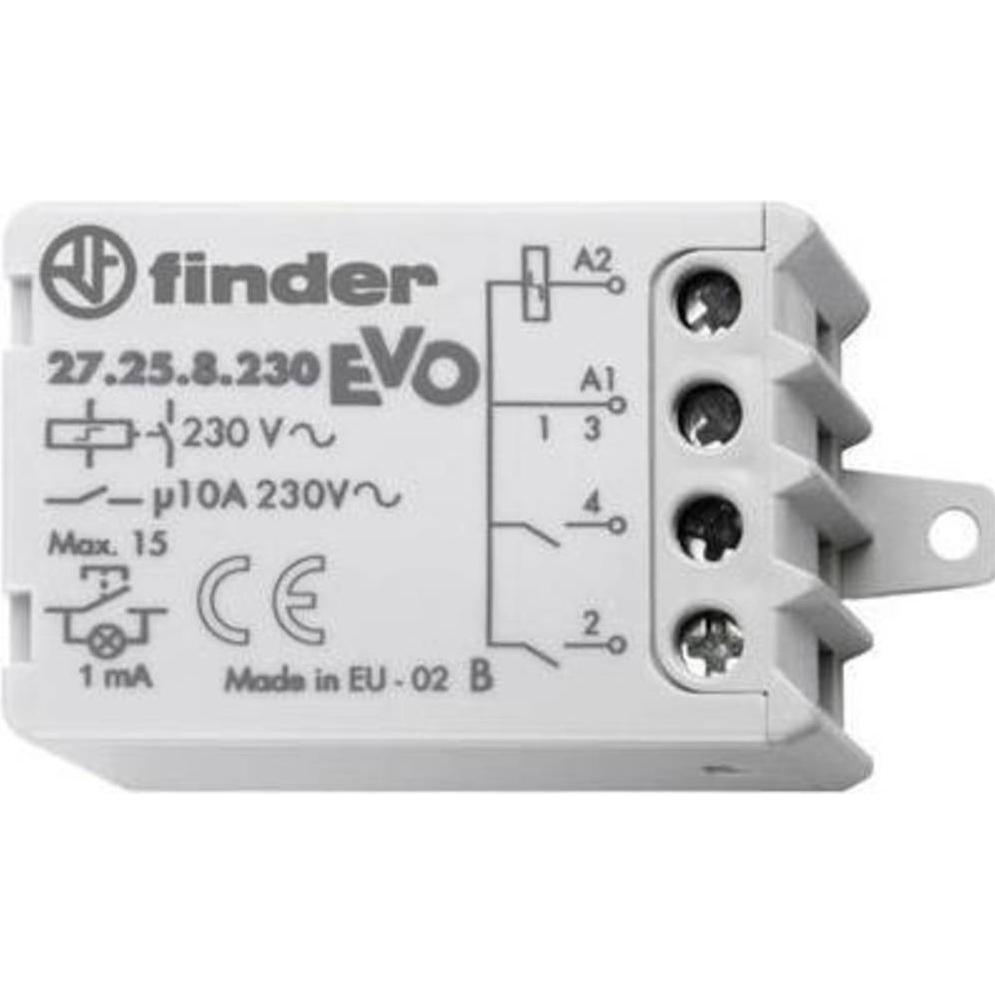Finder Stromstoss-Schalter Unterputz 1 St. 27.26.8.230.0000 2 Schliesser 230 V/AC 10 A 2300 VA, Relais