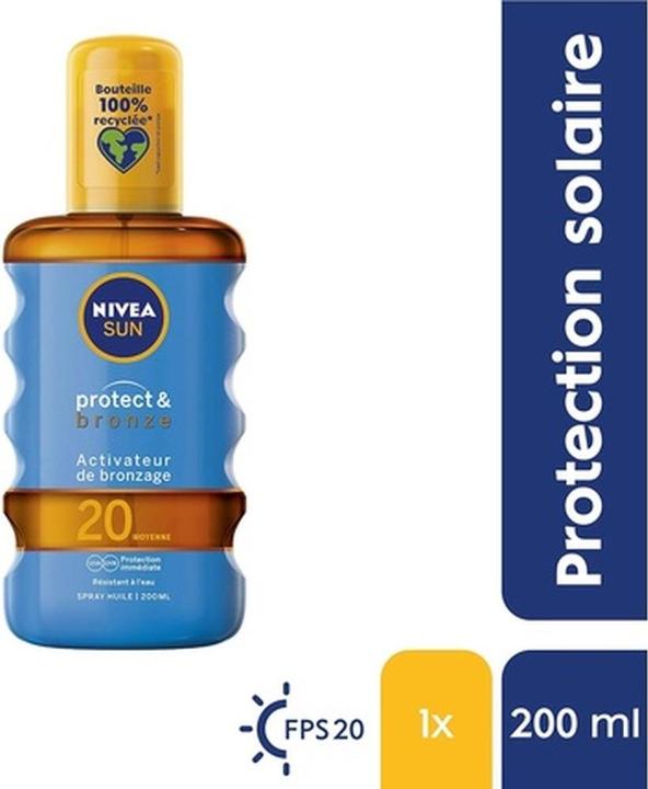 Produktbild NIVEA Sun Protect & Bronze SPF20 200 ml (Sonnenspray, SPF 20, 200 ml)