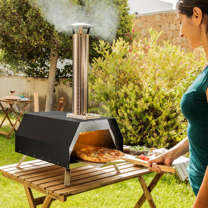 Produktbild InnovaGoods Pelletofen für Pizzas mit Zubehör Pizzahven (Pizzaofen Elektro)