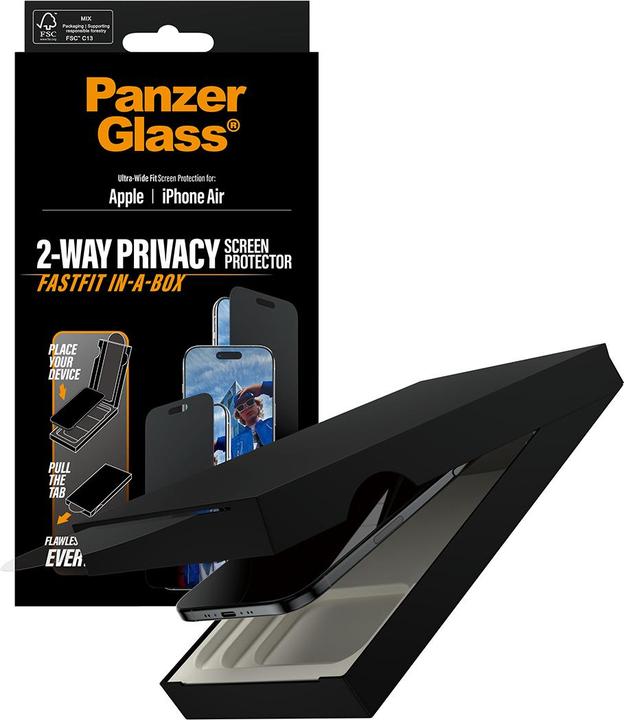 Image du produit PanzerGlass Privacy Screen Protector (1 pcs, Apple iPhone Air)