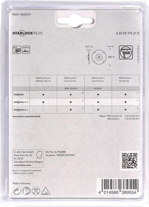 Productafbeelding Fein HSS cirkelzaagblad 100 mm 6350