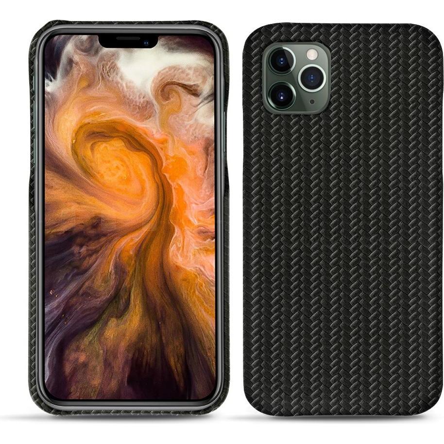 Noreve Lederschutzhülle (Apple iPhone 11 Pro Max), Smartphone Hülle, Schwarz