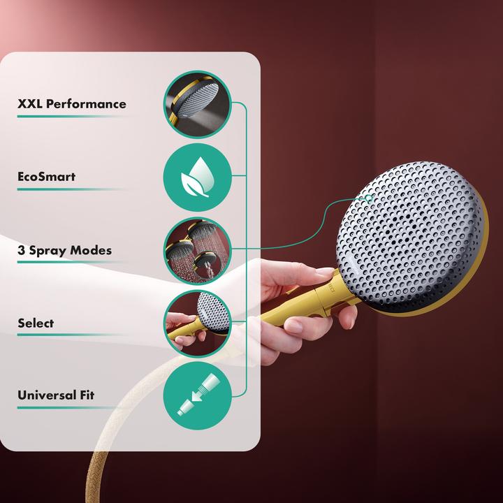 Immagine prodotto hansgrohe Doccia pioggia viva con tecnologia AirPower e funzione anticalcare (3 Tipi di raggi, 7.10 l/min)