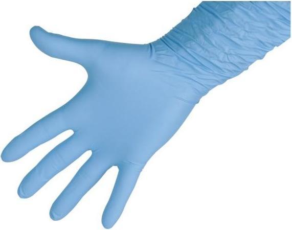 Kerbl Nitrile PremiumPlus, size M 8mil disposable, 50 pcs, blue unpowdered