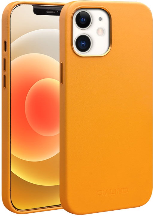 Produktbild QiAlino Hülle (MagSafe kompatibel) Orange (Apple iPhone 12)