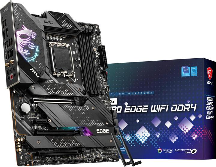 Actual product image MSI MPG Z690 Edge Wifi (LGA 1700, Intel Z690 (DDR4), ATX)