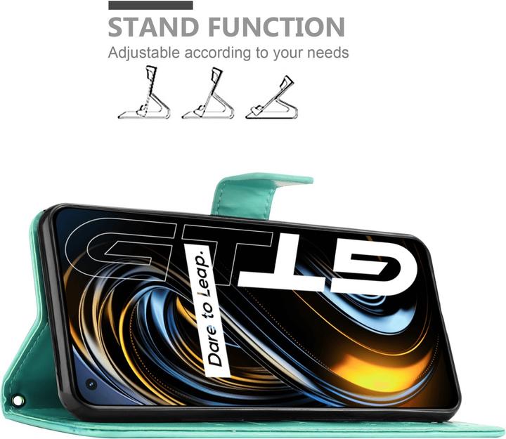Immagine prodotto Cadorabo Custodia a libro floreale per Realme GT / GT Neo 2T / Q3 PRO (Realme GT Neo 2T, Realme Q3 Pro 5G)