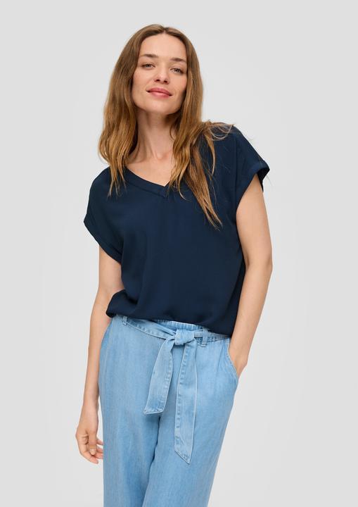 Immagine prodotto s.Oliver Bluse Viskosebluse im Relaxed Fit mit Cut-out-Detail (42)